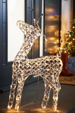 WeRChristmas 2D Crystal Reindeer, 80 Cm