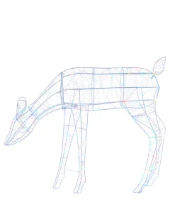 WeRChristmas 3D Grazing Reindeer Silhouette, 81 Cm