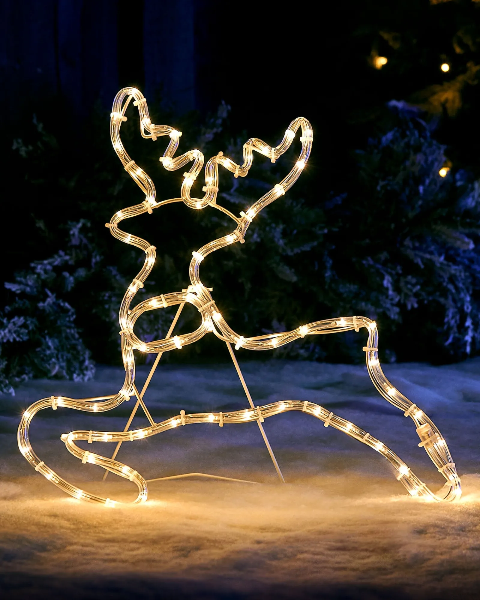 WeRChristmas 2D Reindeer LED Rope Light Silhouette, 60 Cm
