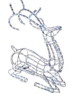 WeRChristmas 3D Sitting Reindeer Rope Light Silhouette, 93 Cm