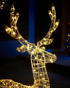 WeRChristmas 3D Standing Reindeer Silhouette, 121 Cm