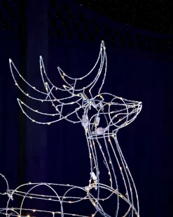 WeRChristmas 3D Standing Reindeer Silhouette, 110 Cm