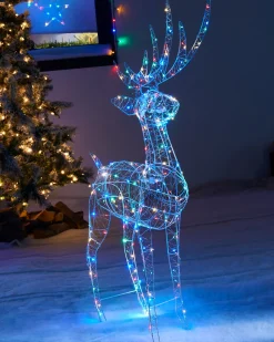 WeRChristmas 3D Standing Stag Silhouette, 110 Cm