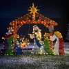 WeRChristmas 2D Tinsel Nativity Scene Silhouette