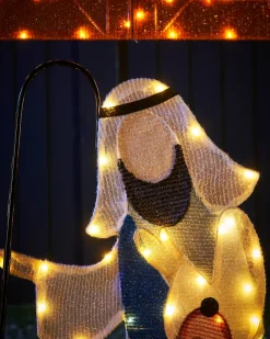 WeRChristmas 2D Tinsel Nativity Scene Silhouette