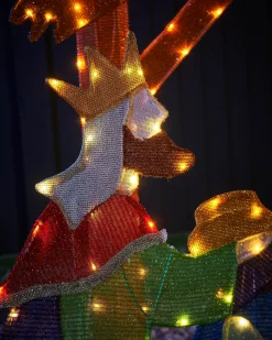 WeRChristmas 2D Tinsel Nativity Scene Silhouette