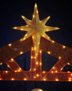 WeRChristmas 2D Tinsel Nativity Scene Silhouette