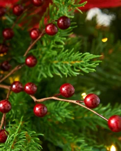 WeRChristmas Deep Red Berry Christmas Tree Spray, 45 Cm