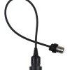 WeRChristmas E27 Outdoor Festoon Pendant, Black Rubber Cable