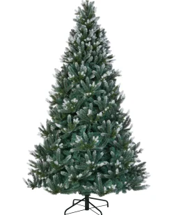 WeRChristmas Evergreen Snow Flocked Tip Christmas Tree, 7 Ft