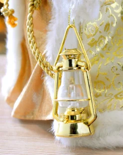 WeRChristmas Father Christmas Tree Topper, Cream/Gold, 30 Cm