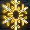 WeRChristmas Flashing Snowflake Neon Silhouette, 76 Cm