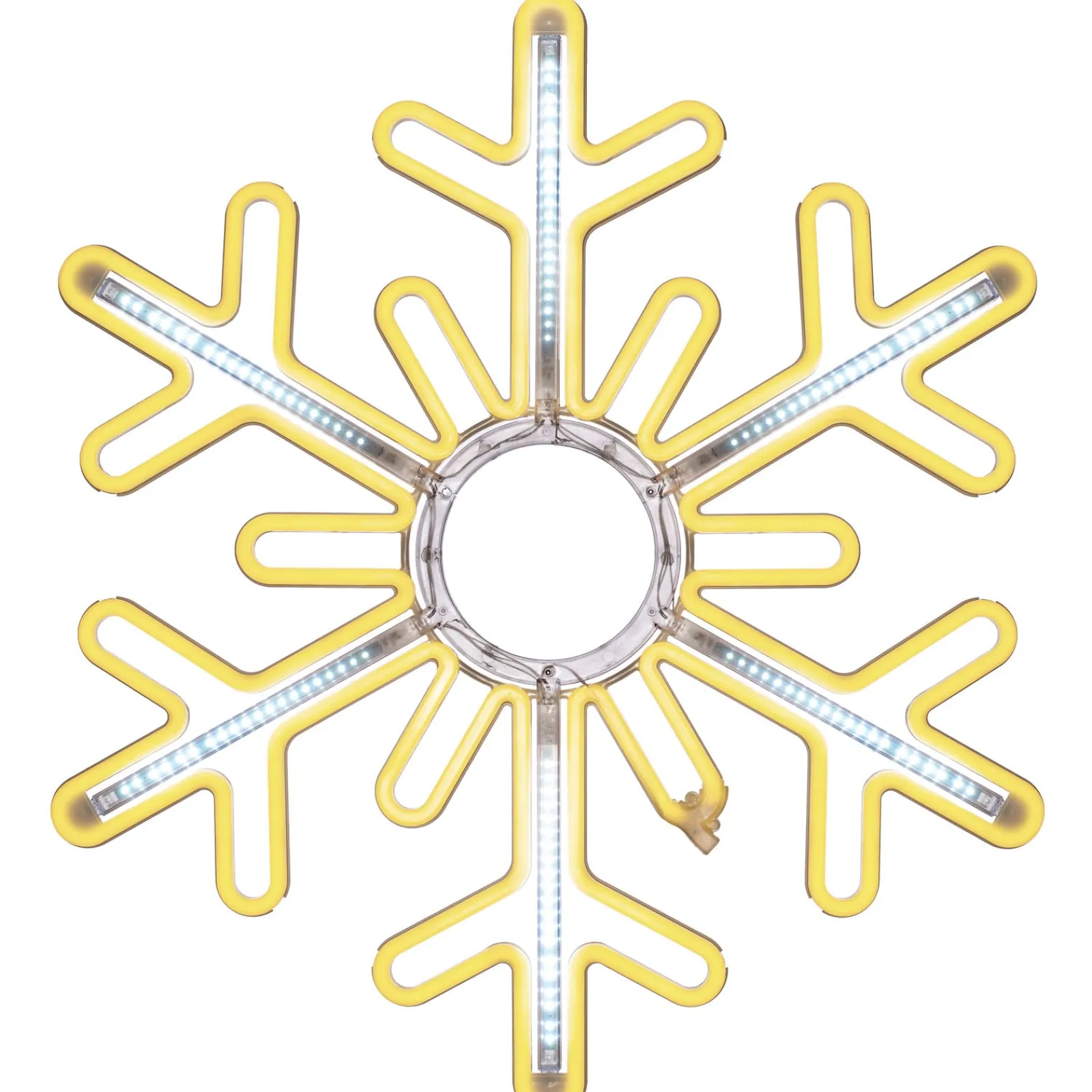WeRChristmas Flashing Snowflake Neon Silhouette, 76 Cm
