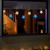WeRChristmas Flashing Star Curtain Net Light, 2.2 M