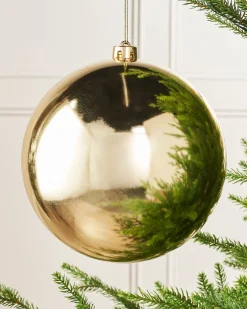 WeRChristmas Gold Large Gloss Shatterproof Bauble, 20 Cm