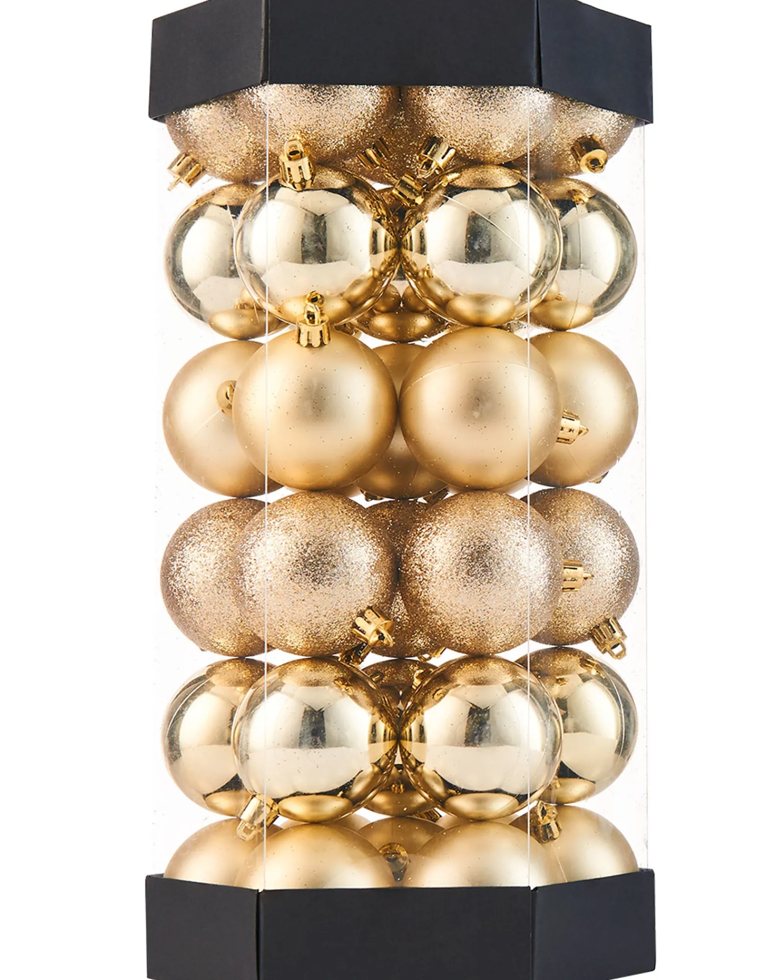 WeRChristmas Gold Shatterproof Baubles, 42 Pack, 6 Cm