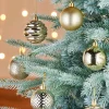 WeRChristmas Gold Shatterproof Baubles, 50 Pack, 6 Cm