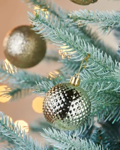 WeRChristmas Gold Shatterproof Baubles, 50 Pack, 6 Cm