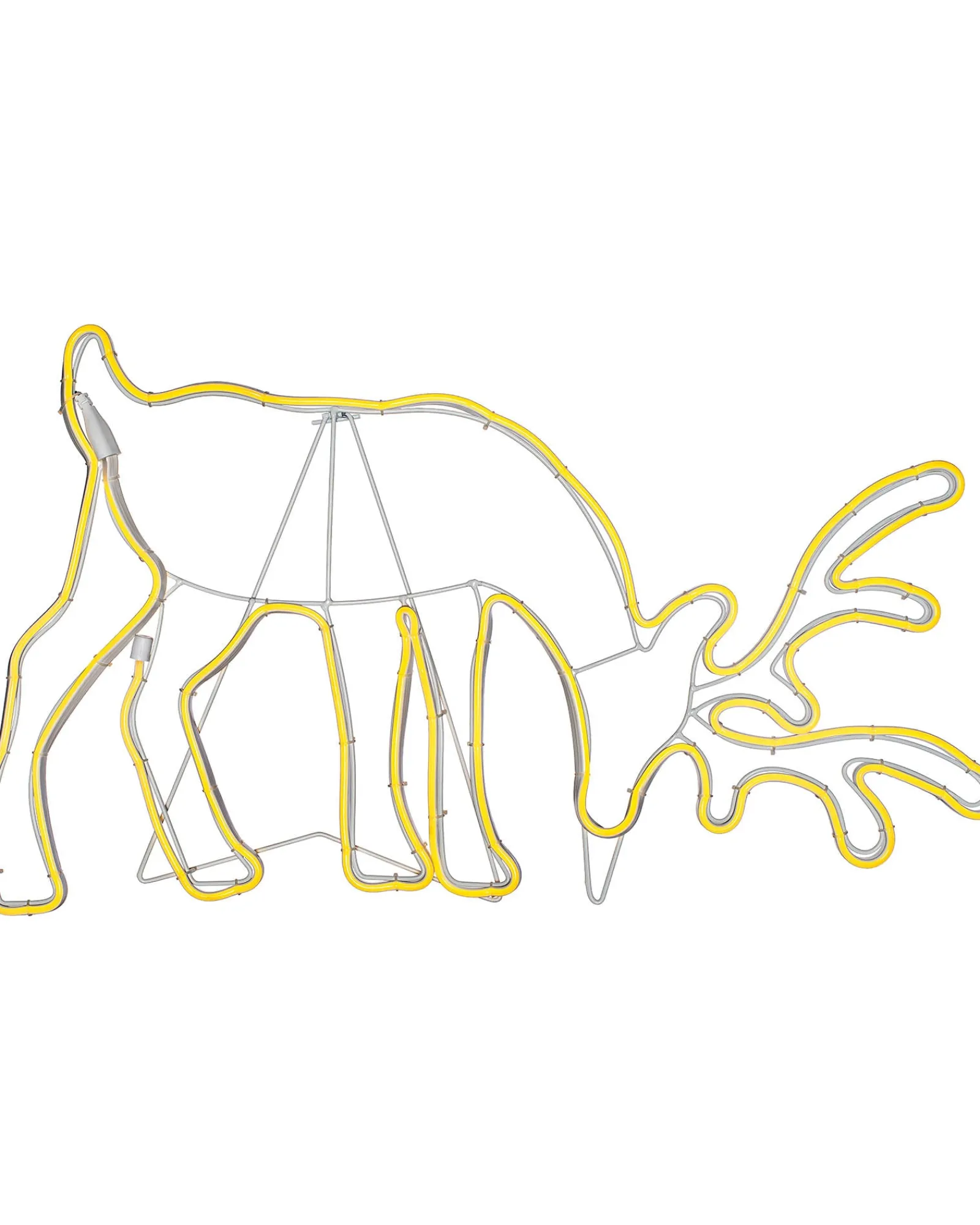 WeRChristmas Grazing Reindeer Neon Rope Light Silhouette, 82 Cm