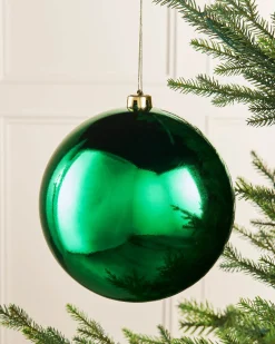 WeRChristmas Green Large Gloss Shatterproof Bauble, 20 Cm