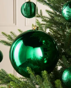 WeRChristmas Green Large Gloss Shatterproof Bauble, 20 Cm