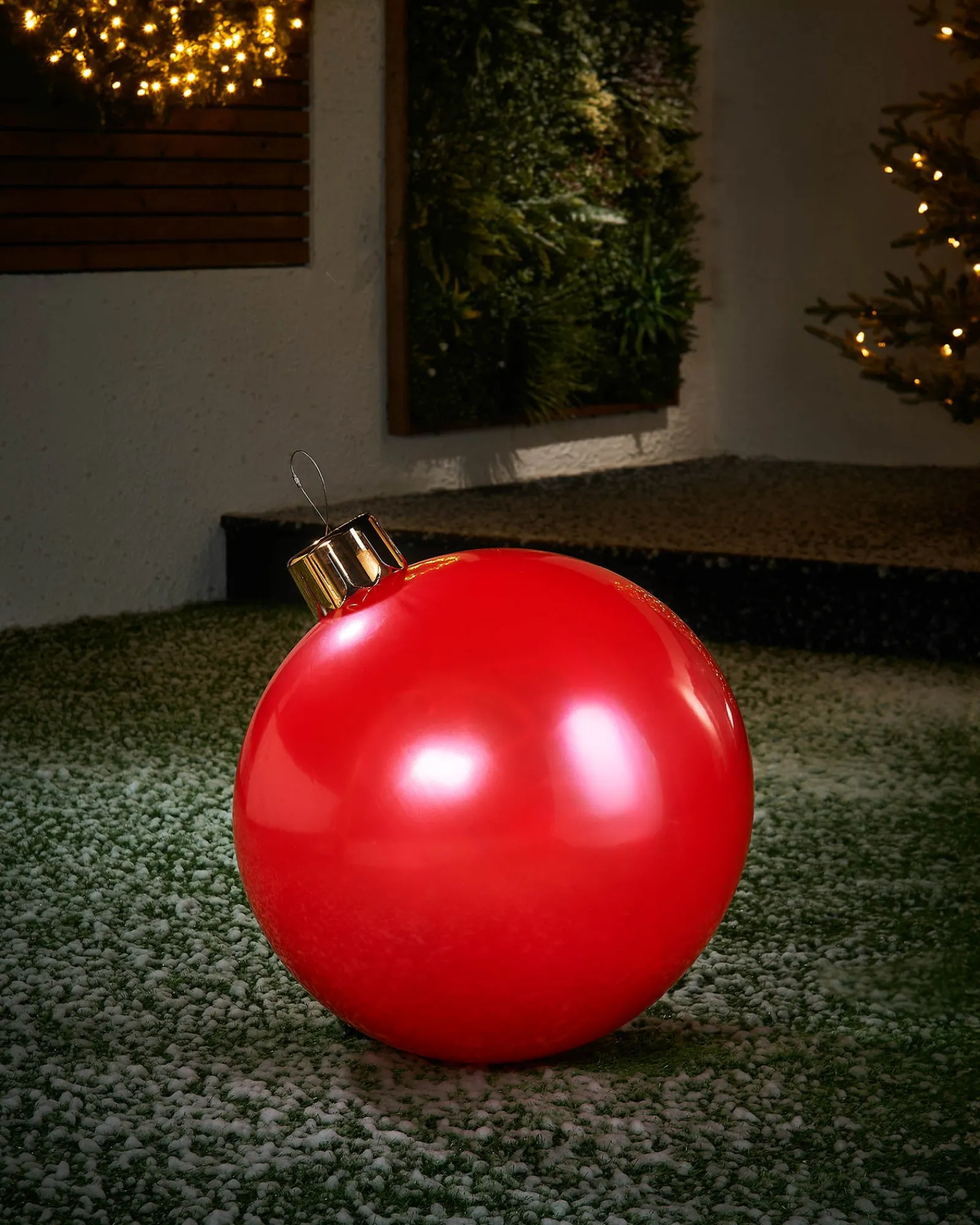 WeRChristmas Inflatable Christmas Bauble, Red, 45 Cm