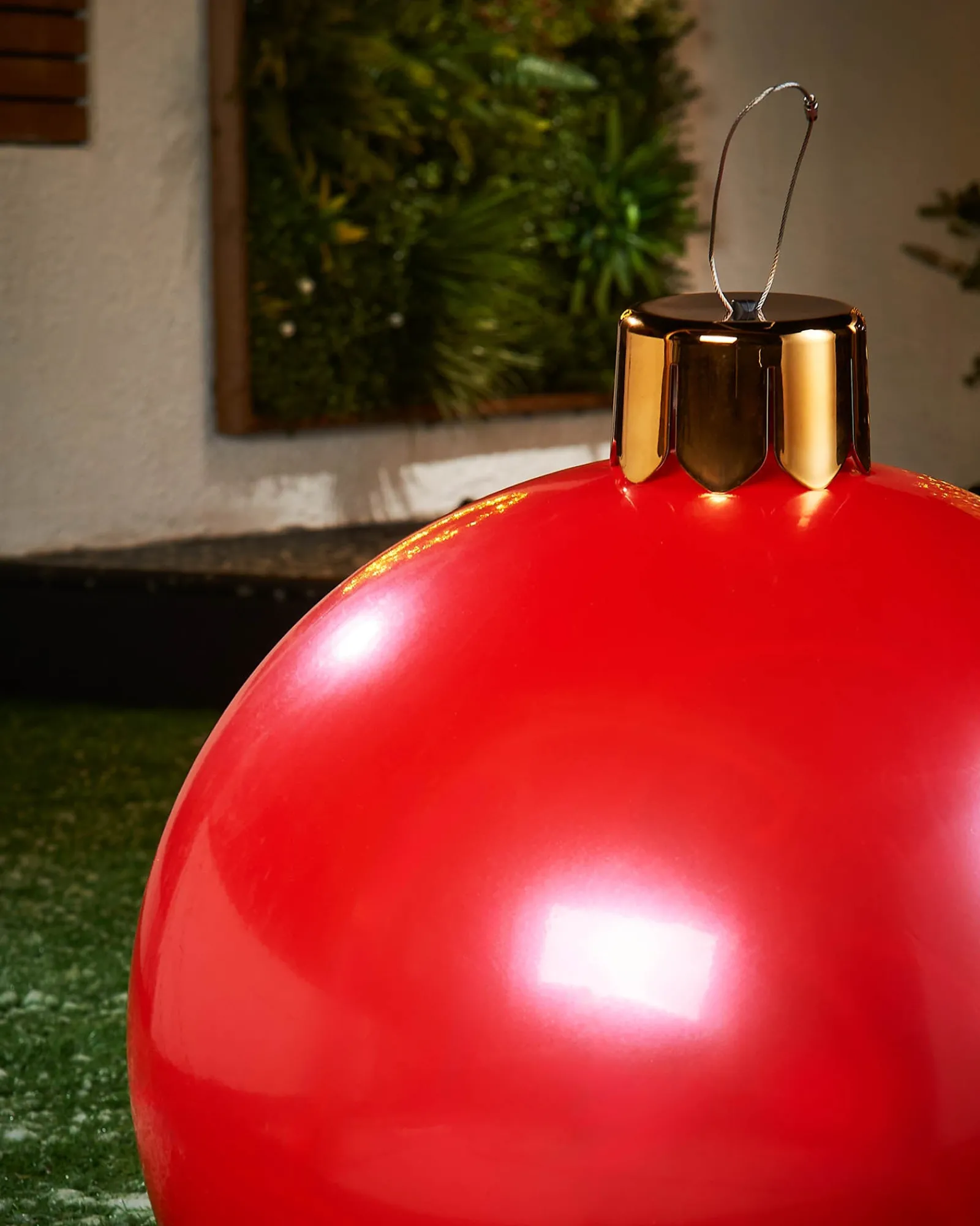 WeRChristmas Inflatable Christmas Bauble, Red, 45 Cm