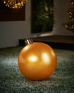 WeRChristmas Inflatable Christmas Bauble, Gold, 45 Cm