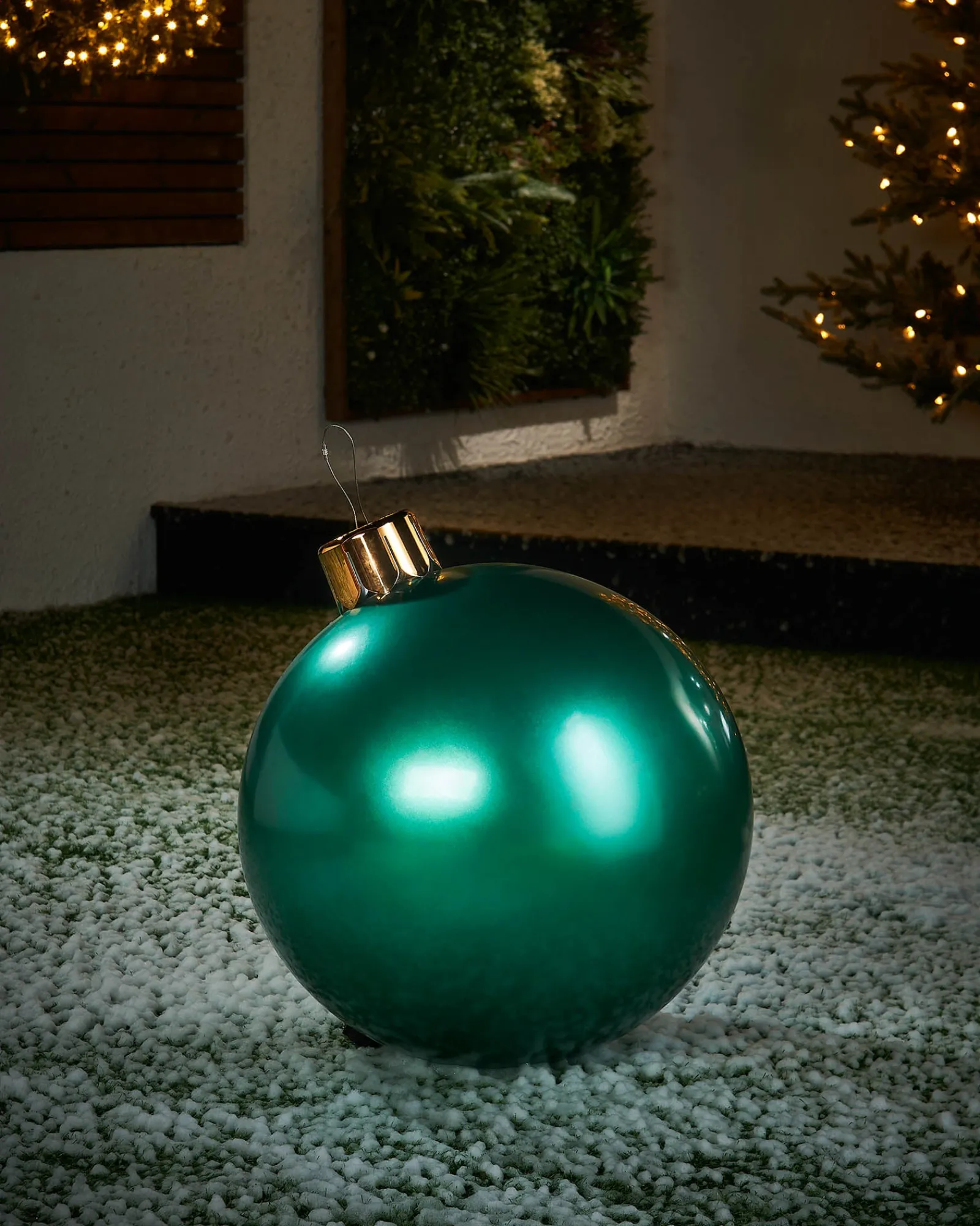 WeRChristmas Inflatable Christmas Bauble, Green, 45 Cm