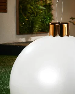 WeRChristmas Inflatable Christmas Bauble, White , 45 Cm