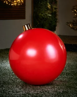 WeRChristmas Inflatable Christmas Bauble, Red, 66 Cm