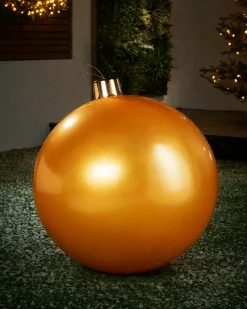 WeRChristmas Inflatable Christmas Bauble, Gold, 66 Cm