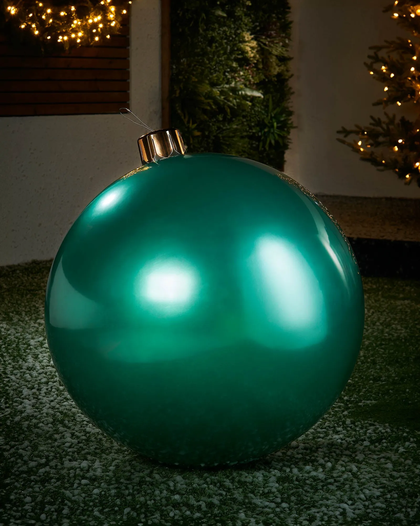 WeRChristmas Inflatable Christmas Bauble, Green, 66 Cm