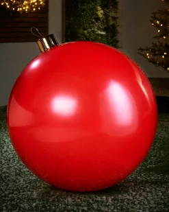 WeRChristmas Inflatable Christmas Bauble, Red, 76 Cm