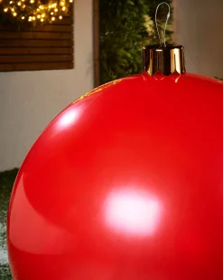 WeRChristmas Inflatable Christmas Bauble, Red, 76 Cm