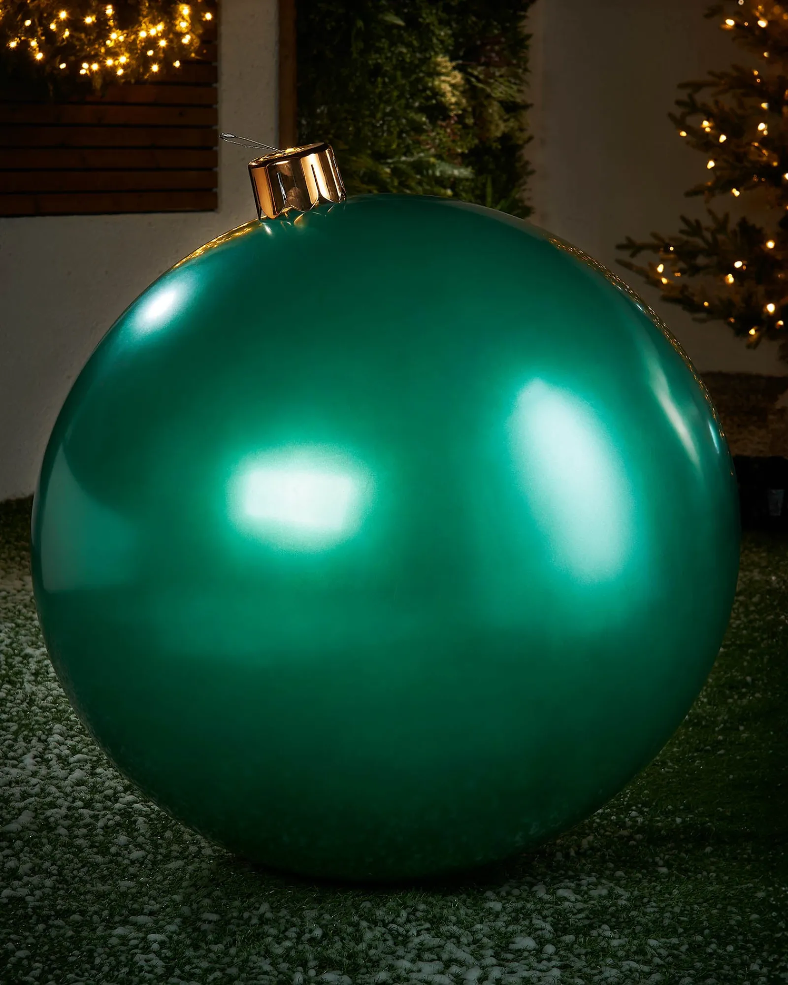 WeRChristmas Inflatable Christmas Bauble, Green, 76 Cm