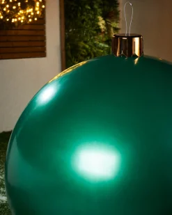 WeRChristmas Inflatable Christmas Bauble, Green, 76 Cm