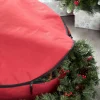 WeRChristmas Large Garland & Wreath Storage Bag, Red, 90 Cm