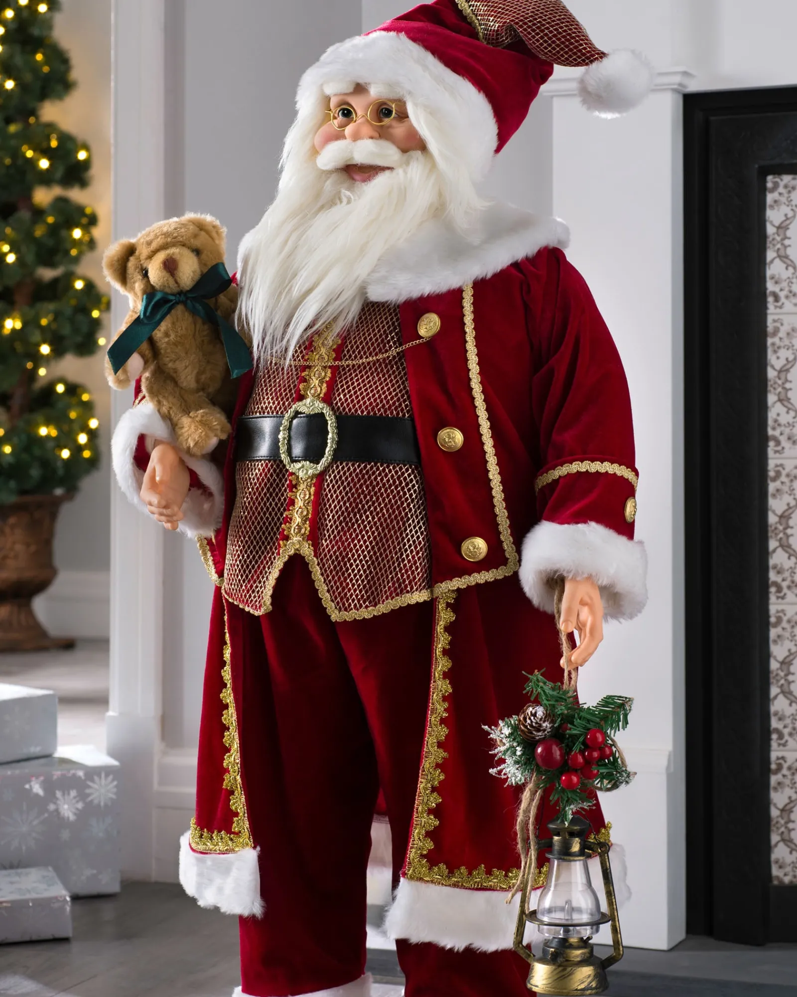 WeRChristmas Large Santa Figurine, 90 Cm