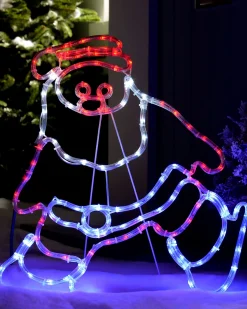 WeRChristmas LED Santa Rope Light Window Silhouette, 61 Cm