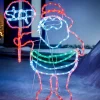 WeRChristmas LED Santa Stop Here Rope Light Window Silhouette, 81 Cm