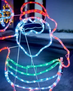 WeRChristmas LED Santa Stop Here Rope Light Window Silhouette, 81 Cm