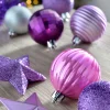 WeRChristmas Lilac Shatterproof Baubles Set, 42 Pack