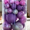 WeRChristmas Lilac Shatterproof Baubles, 50 Pack