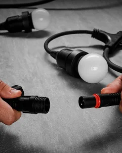 WeRChristmas LINK FESTOON E27 Long Drop Belt, Connectable, 10 Sockets, 50 Cm Spacing