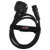 WeRChristmas LINK FESTOON 2m Black Starter Cable