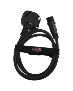 WeRChristmas LINK FESTOON 2m Black Starter Cable