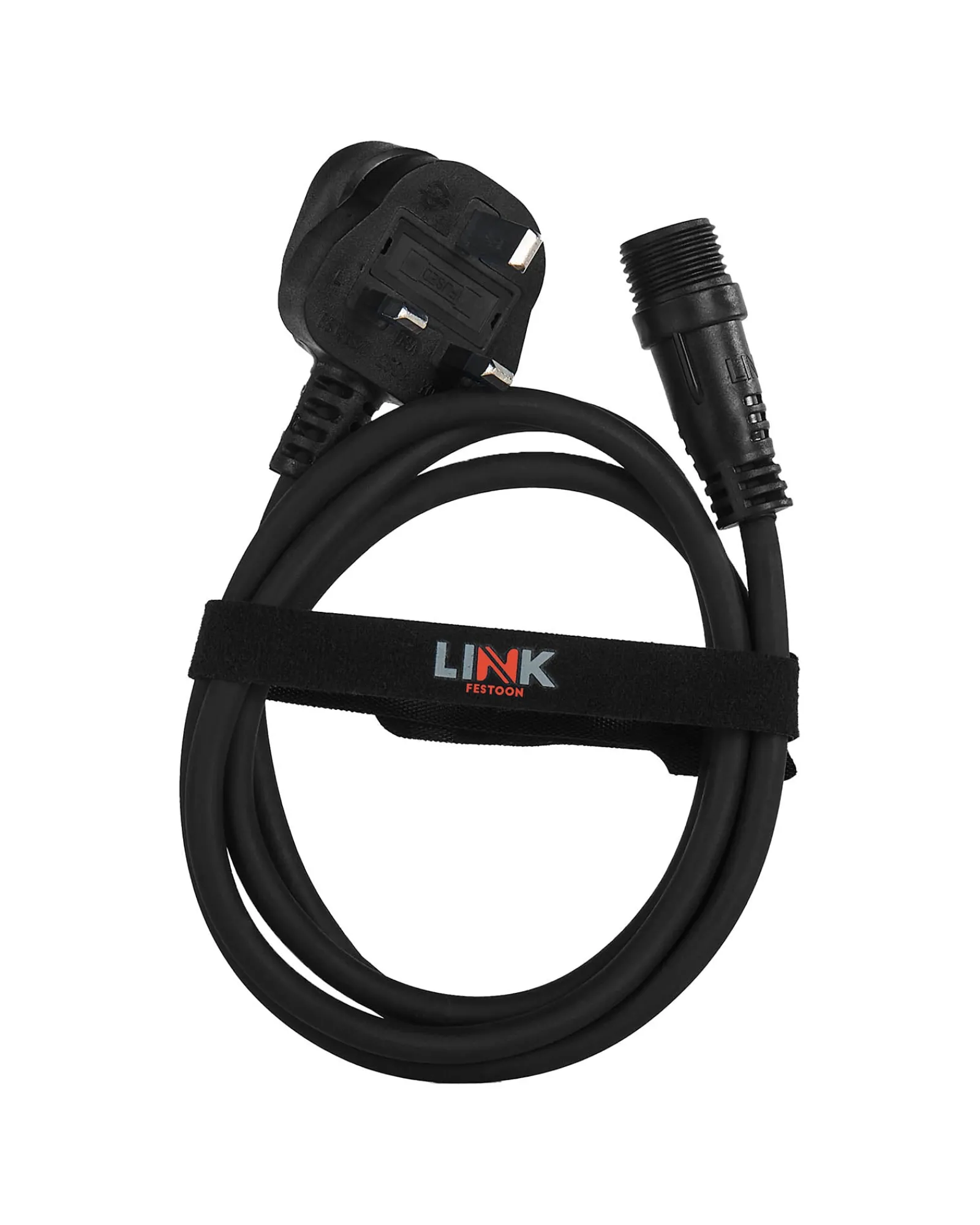 WeRChristmas LINK FESTOON 2m Black Starter Cable