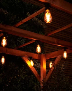 WeRChristmas LINK FESTOON 4W E27 Dimmable Teardrop Filament LED Bulb, Warm White
