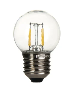 WeRChristmas LINK FESTOON 2W E27 Dimmable Filament LED Bulb, White